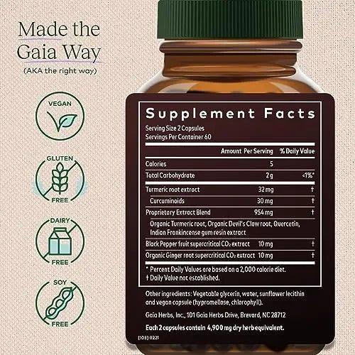 Gaia Herbs Turmeric Supreme Joint Health - Joint Support Supplement - TrustMedUSA