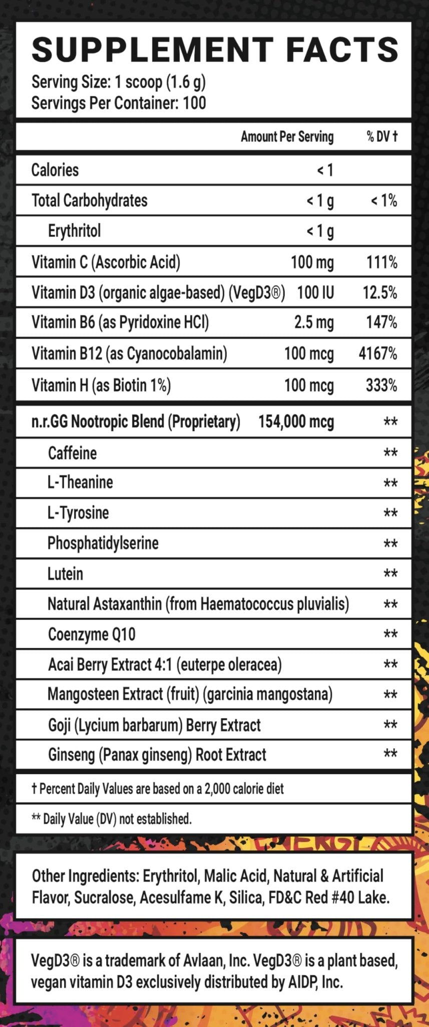 Gamer Supps GG Energy - Dragonfruit Punch (100 Servings) - Keto Friendly Gaming Energy and Nootropic Blend, Sugar Free + Organic Caffeine + Vitamins, Powder Drink - TrustMedUSA
