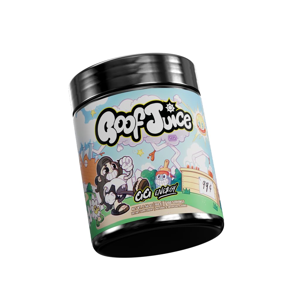 Gamer Supps GG Energy - Goof Juice by MoistCr1TiKaL (100 Servings) - Keto Friendly Gaming Energy and Nootropic Blend, Sugar Free + Organic Caffeine + Vitamins + Immune Support, Powder Drink - TrustMedUSA