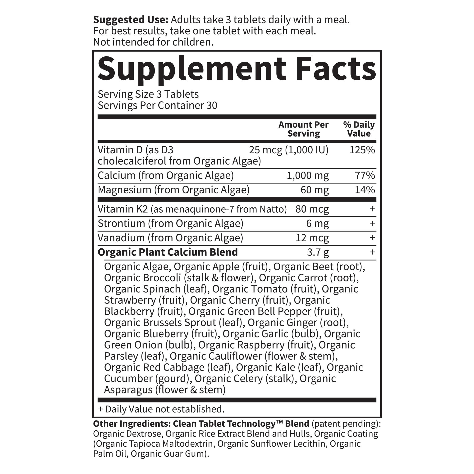 Garden of Life Calcium Supplement with Magnesium & Organic Vitamin D3 K2, Made from Whole Foods, Gluten-Free, 90 Count - TrustMedUSA