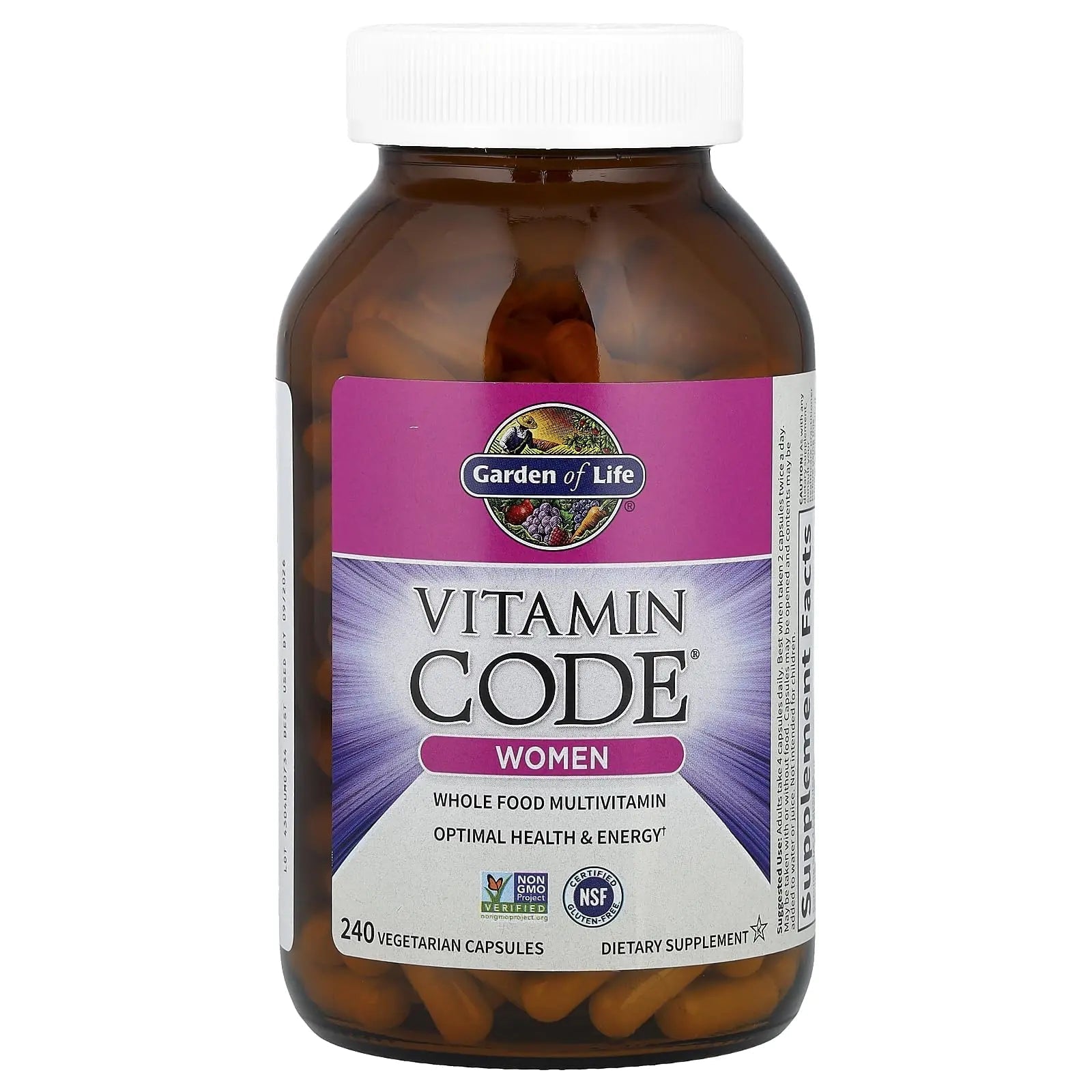 Garden of Life Multivitamin for Women, Vitamin Code Women's Multi - Whole Food Womens Multi Vitamins, Iron, Folate not Folic Acid, Vitamin A and Probiotics - TrustMedUSA