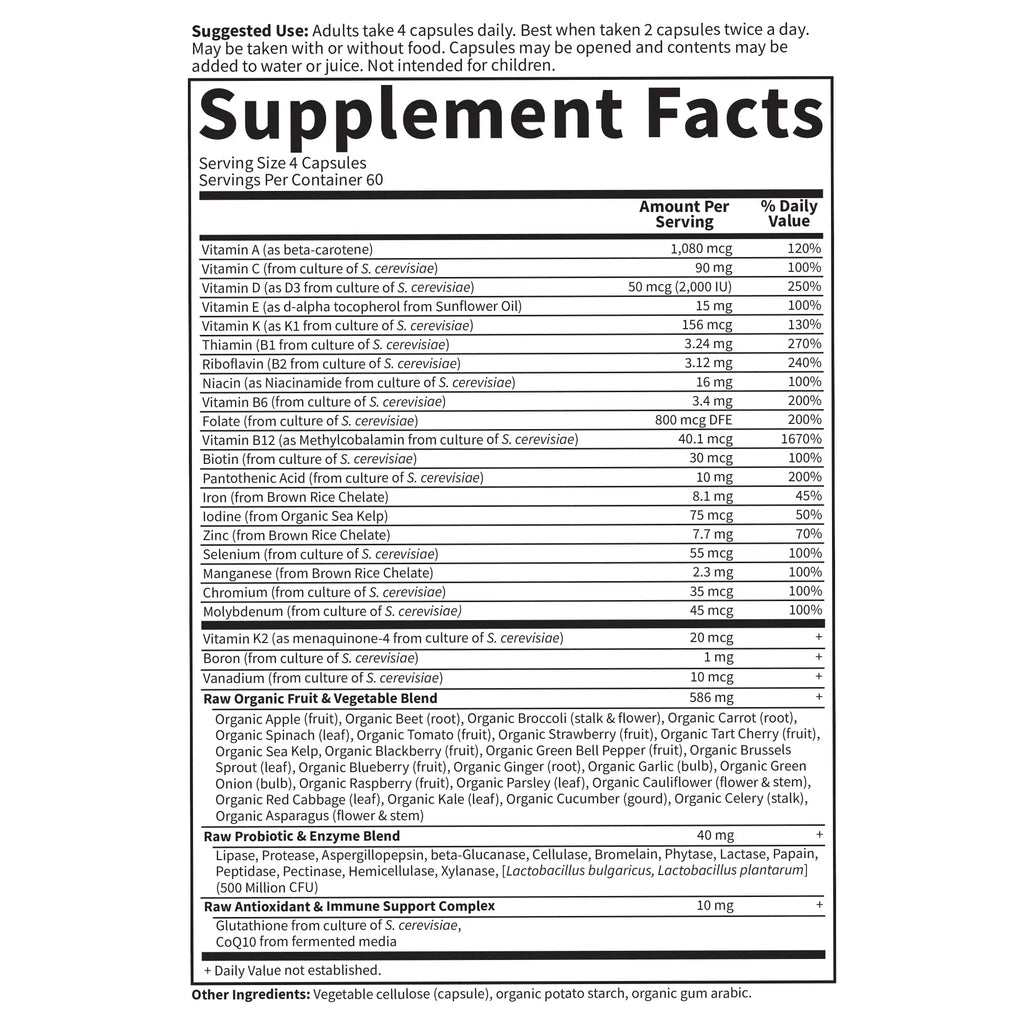 Garden of Life Multivitamin for Women, Vitamin Code Women's Multi - Whole Food Womens Multi Vitamins, Iron, Folate not Folic Acid, Vitamin A and Probiotics - TrustMedUSA