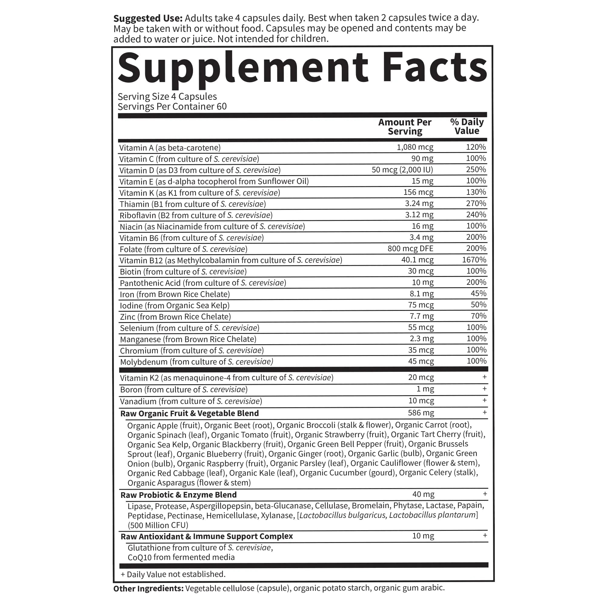 Garden of Life Multivitamin for Women, Vitamin Code Women's Multi - Whole Food Womens Multi Vitamins, Iron, Folate not Folic Acid, Vitamin A and Probiotics - TrustMedUSA