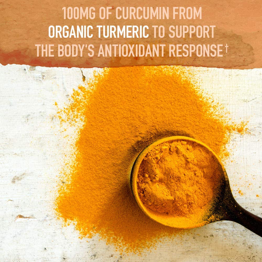 Garden of Life Organics Extra Strength Turmeric Inflammatory Response 120 Tablets-100Mg Curcumin (95% Curcuminoids) Black Pepper, Probiotics, Organic Non-GMO Vegan Gluten Free Herbal Supplement - TrustMedUSA
