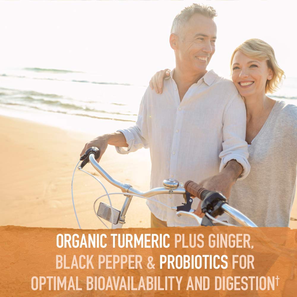 Garden of Life Organics Extra Strength Turmeric Inflammatory Response 120 Tablets-100Mg Curcumin (95% Curcuminoids) Black Pepper, Probiotics, Organic Non-GMO Vegan Gluten Free Herbal Supplement - TrustMedUSA
