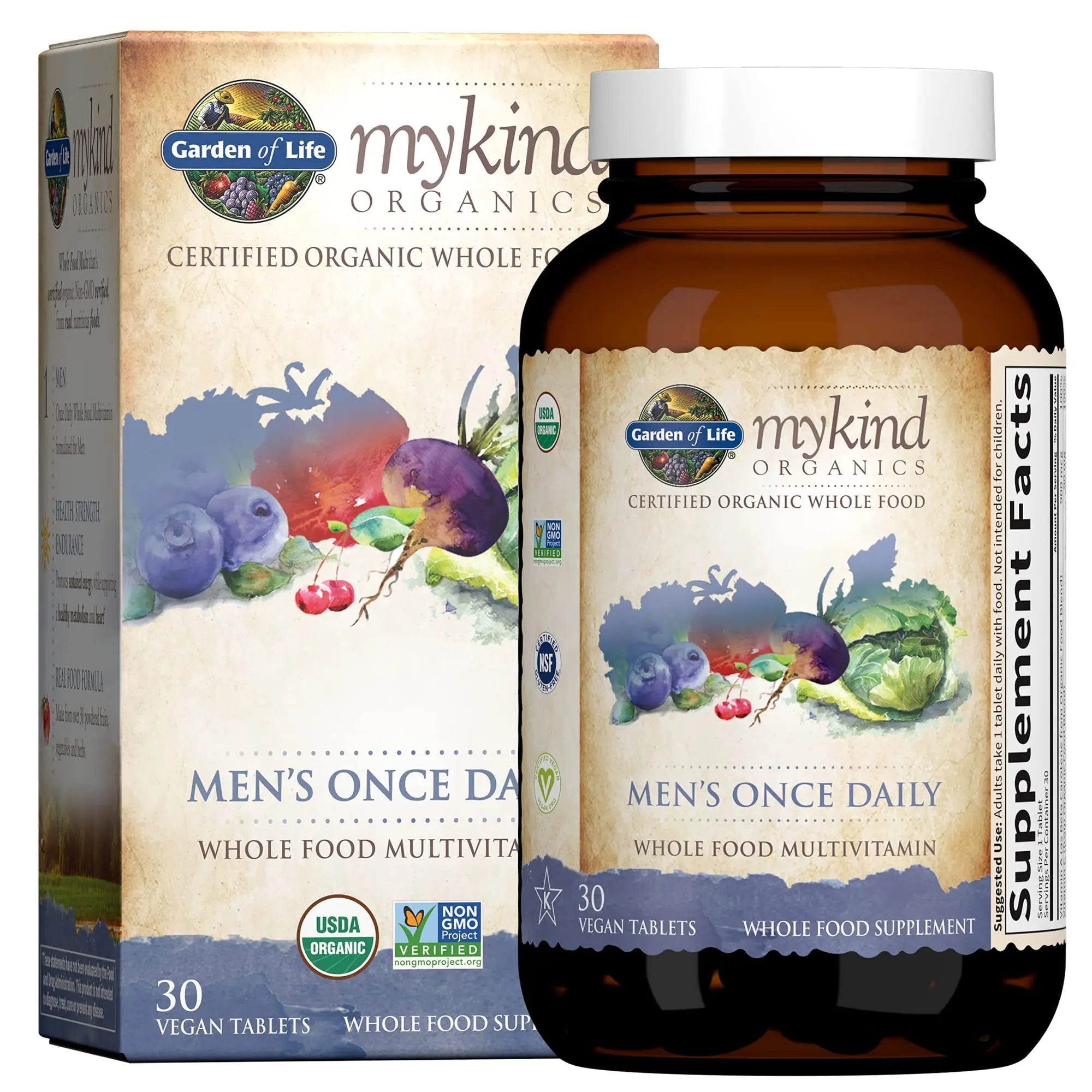 Garden of Life Organics Multivitamin for Men & Dr. Formulated Women's Probiotics Once Daily, 16 Strains, 50 Billion, 30 Capsules - TrustMedUSA