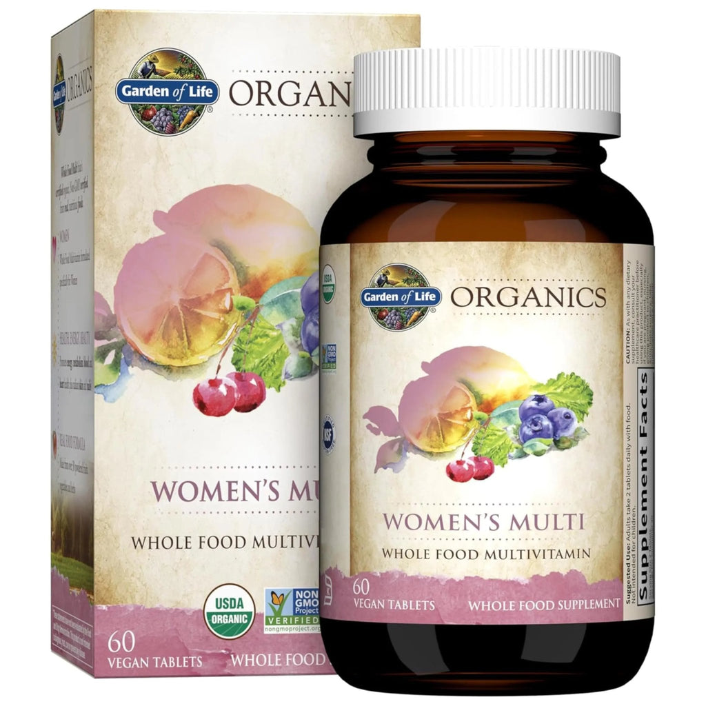 Garden of Life Organics Organic Multivitamin for Women - Womens Multi with Vitamin C, D, Folate, B6, B12, Biotin, Iron - TrustMedUSA