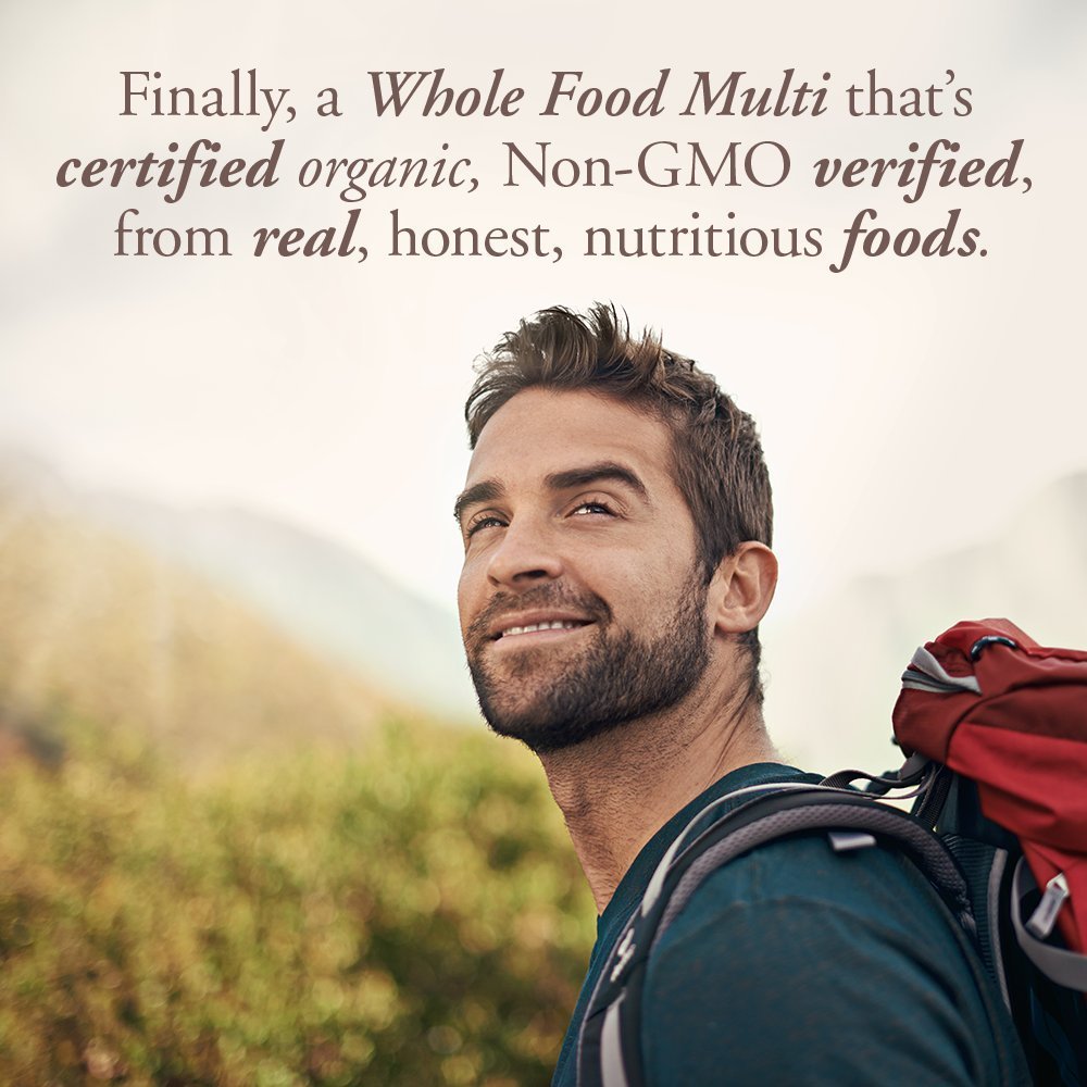 Garden of Life Organics Whole Food Multivitamin for Men, 120 Tablets, Vegan Mens Vitamins and Minerals for Health and Well-Being, Certified Organic Vegan Multi - TrustMedUSA
