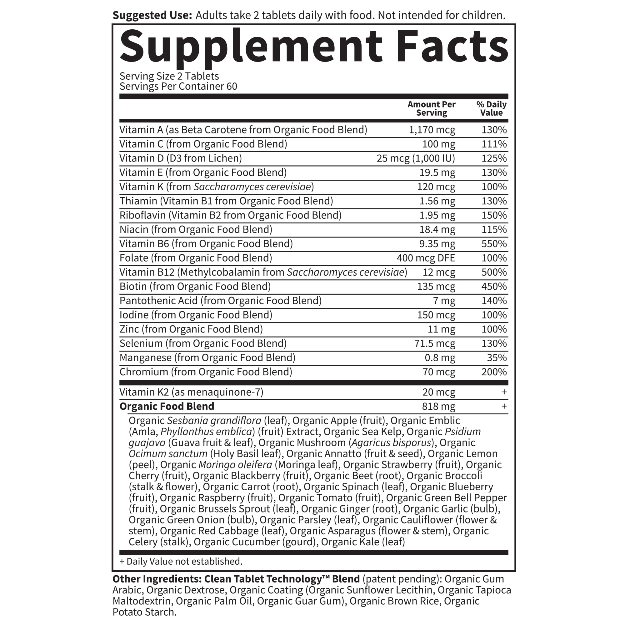 Garden of Life Organics Whole Food Multivitamin for Men, 120 Tablets, Vegan Mens Vitamins and Minerals for Health and Well-Being, Certified Organic Vegan Multi - TrustMedUSA