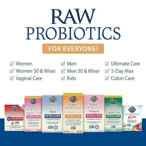 Garden of Life Probiotics for Women and Men - Raw Probiotics Colon Care 50 Billion - TrustMedUSA