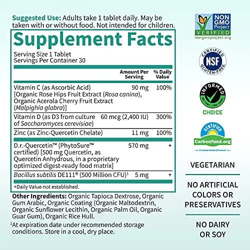 Garden of Life Quercetin Once Daily Immune System Support - TrustMedUSA
