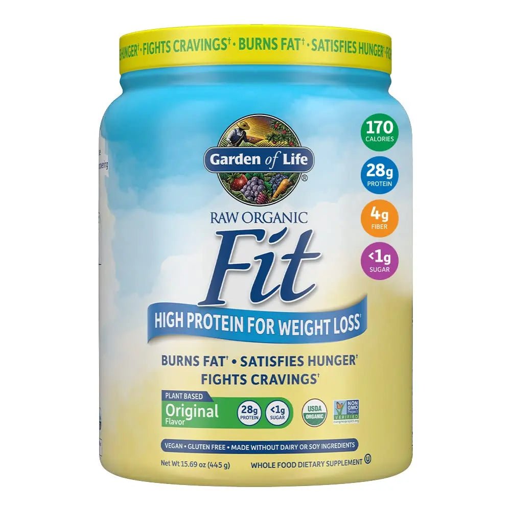 Garden of Life Raw Organic Fit Powder, Original - High Protein for Weight Loss (28g) Plus - TrustMedUSA