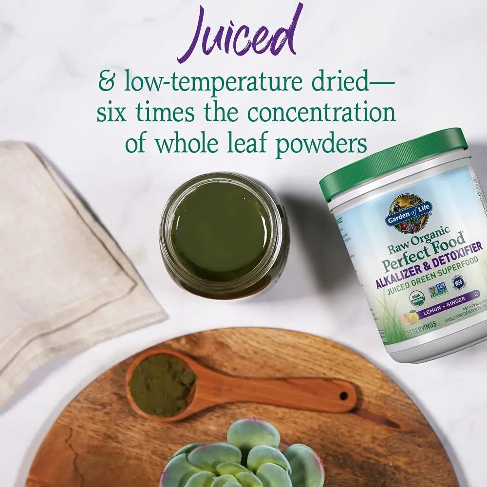 Garden of Life Raw Organic Perfect Food Alkalizer & Detoxifier Juiced Greens Superfood - TrustMedUSA