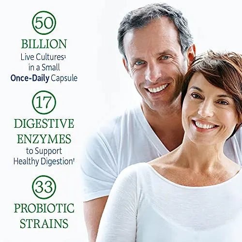 Garden of Life RAW Probiotics Colon Care Shelf Stable - 50 Billion CFU Guaranteed - TrustMedUSA