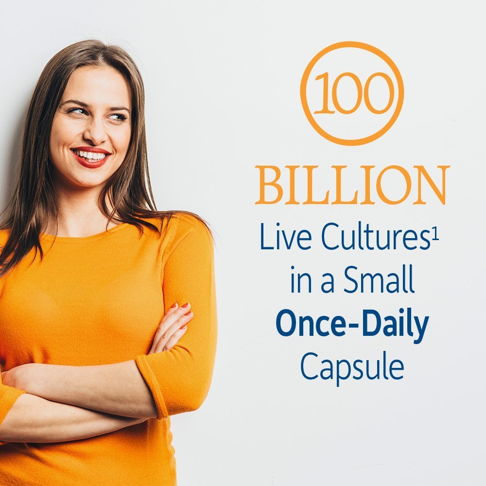 Garden of Life Raw Probiotics for Women and Men with Digestive Enzymes, 100 Billion CFU, Clinically Studied Strains, Shelf Stable, 30 Capsules - Maple Wellness Supplements