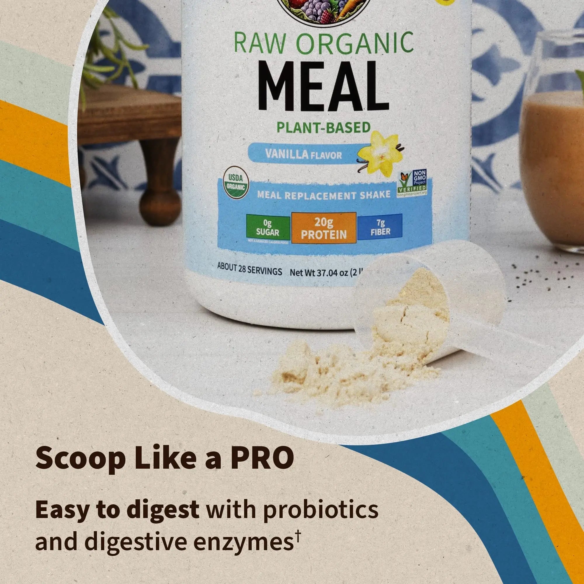 Garden of Life Vegan Protein Powder - Raw Organic Meal Replacement - TrustMedUSA