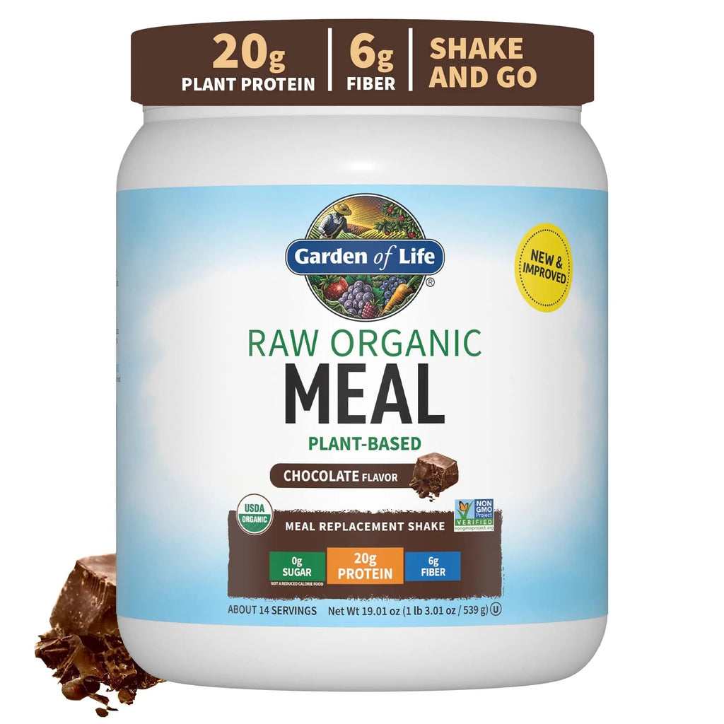 Garden of Life Vegan Protein Powder - Raw Organic Meal Replacement Shakes - TrustMedUSA