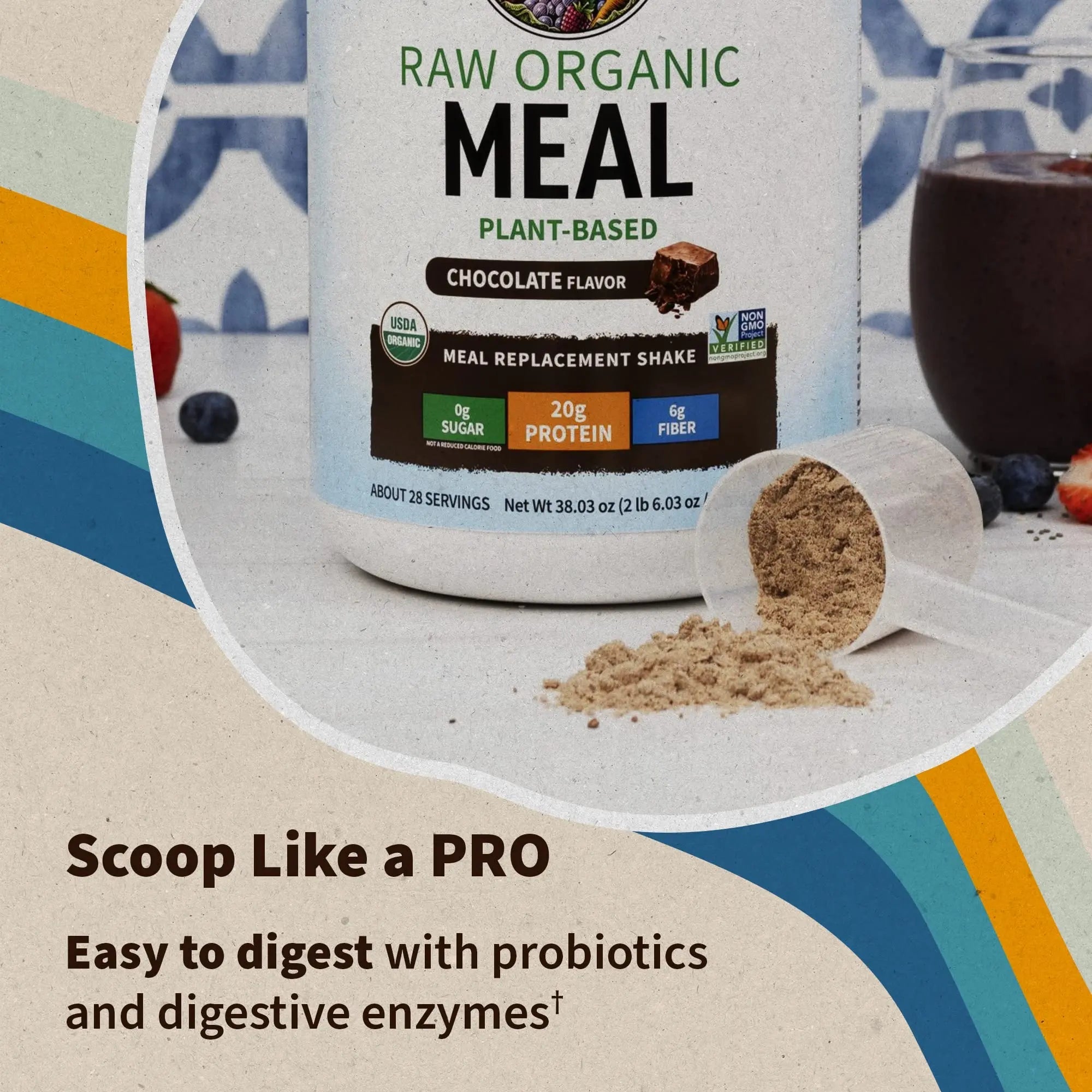 Garden of Life Vegan Protein Powder - Raw Organic Meal Replacement Shakes - TrustMedUSA