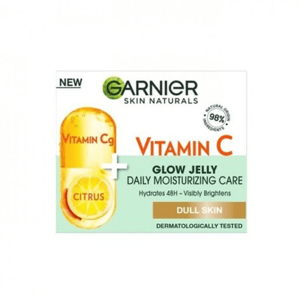 Garnier 98% Natural Vitamin C Glow Jelly Moisturizing Gel 48H Hydration 50Ml - TrustMedUSA