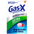 Gas-X Extra Strength Chewable Gas Relief Tablets with Simethicone 125 mg for Bloating Relief, Cherry - 72 Count - Maple Wellness Supplements