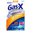 Gas-X Ultimate Strength Gas Relief Softgels with Simethicone 500 mg, Fast Bloating Relief, Anti-Gas, OTC Stomach & Intestinal Gas, Easy to Swallow, 20 Count - Maple Wellness Supplements