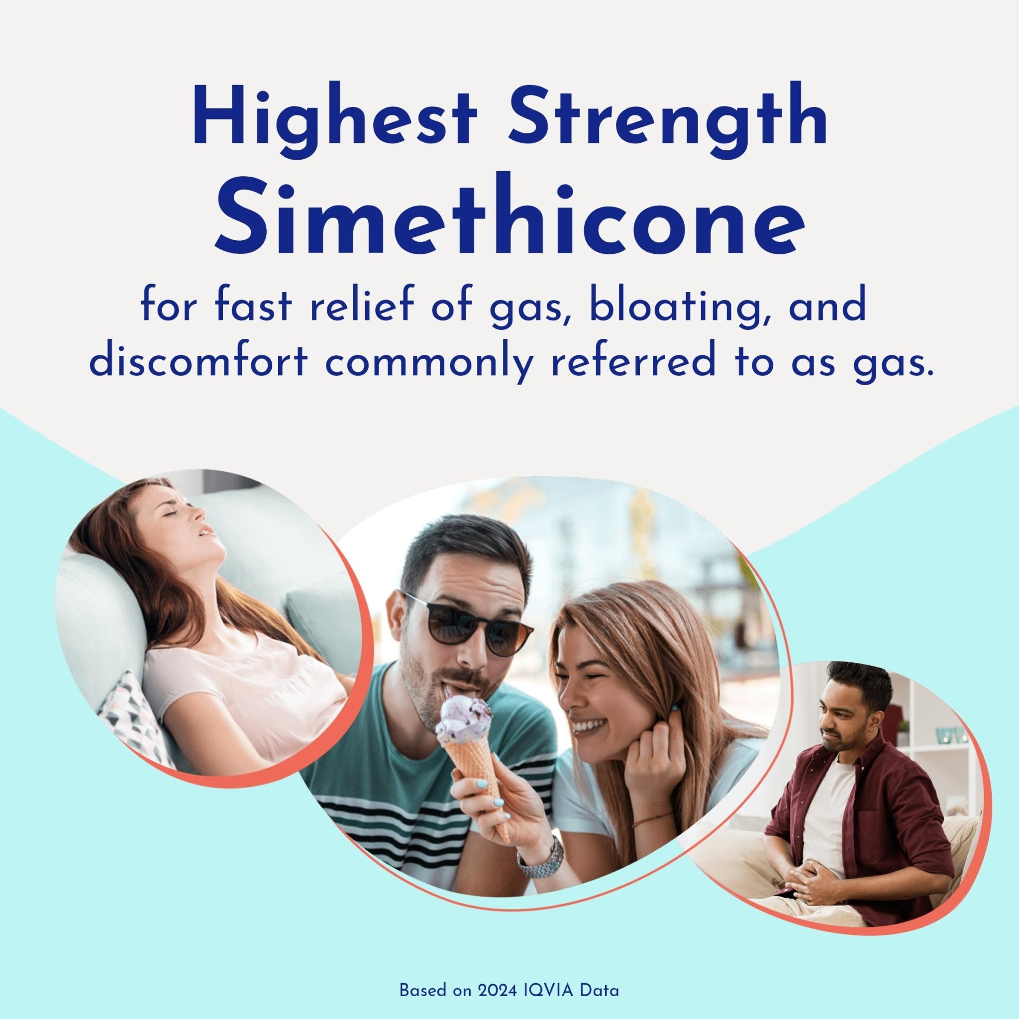 Gas-X Ultimate Strength Gas Relief Softgels with Simethicone 500 mg, Fast Bloating Relief, Anti-Gas, OTC Stomach & Intestinal Gas, Easy to Swallow, 20 Count - Maple Wellness Supplements