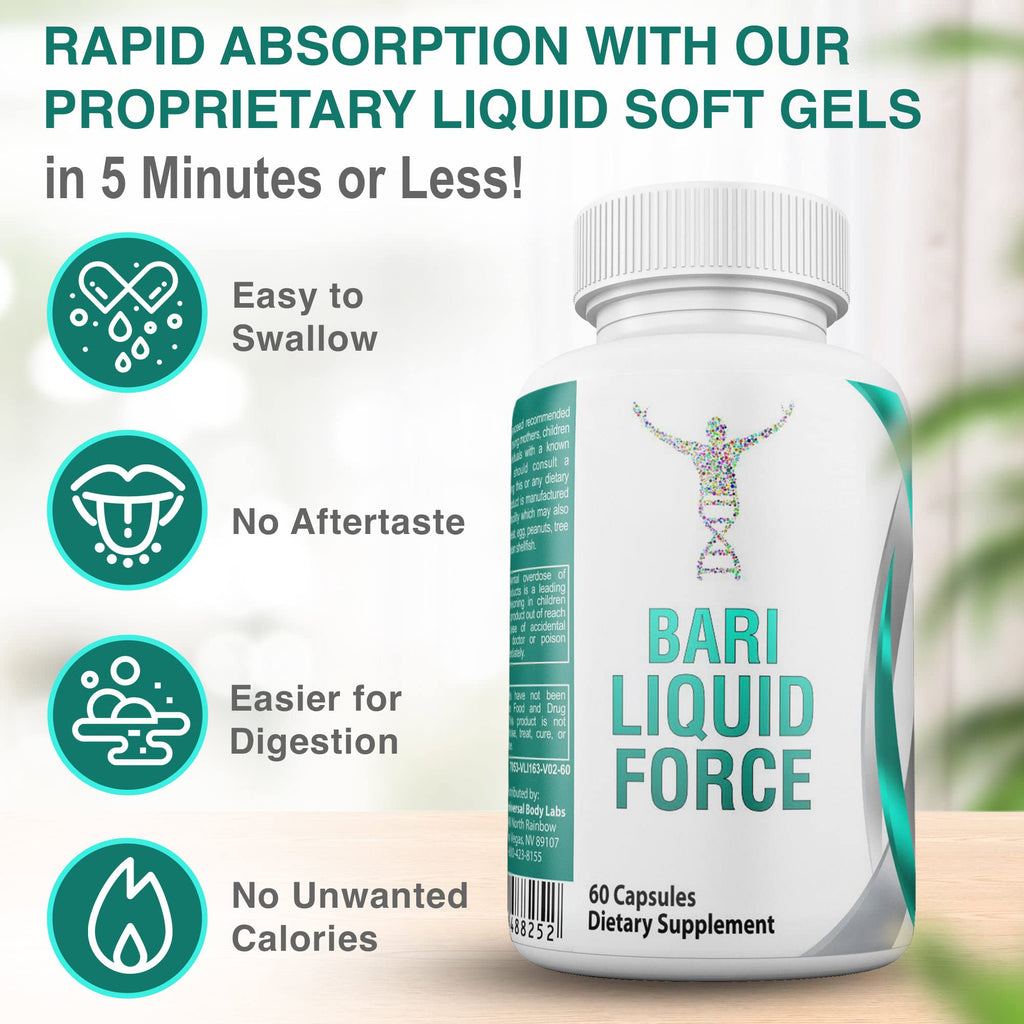 Gastric Bypass Vitamins with Iron Plus 42 Super Fruits & Vegetables for Post Bariatric Surgery Must Haves, Quick-Dissolve Gel Caps - TrustMedUSA