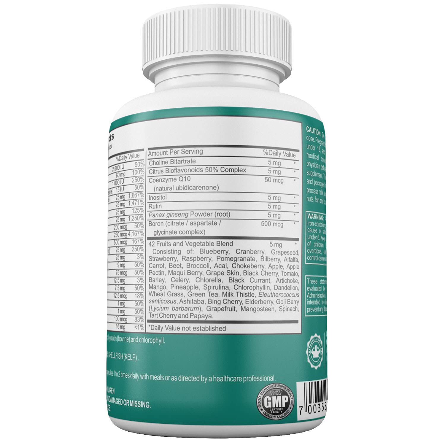 Gastric Bypass Vitamins with Iron Plus 42 Super Fruits & Vegetables for Post Bariatric Surgery Must Haves, Quick-Dissolve Gel Caps - TrustMedUSA