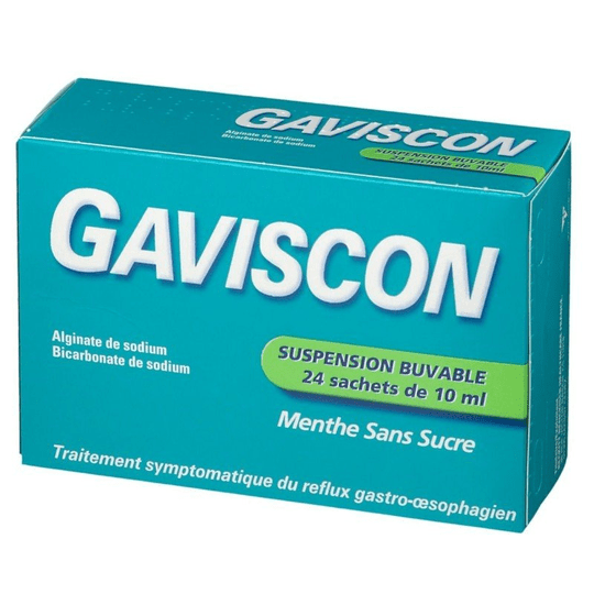 Gaviscon oral suspension in sugar-free 24 sachets - mint - TrustMedUSA