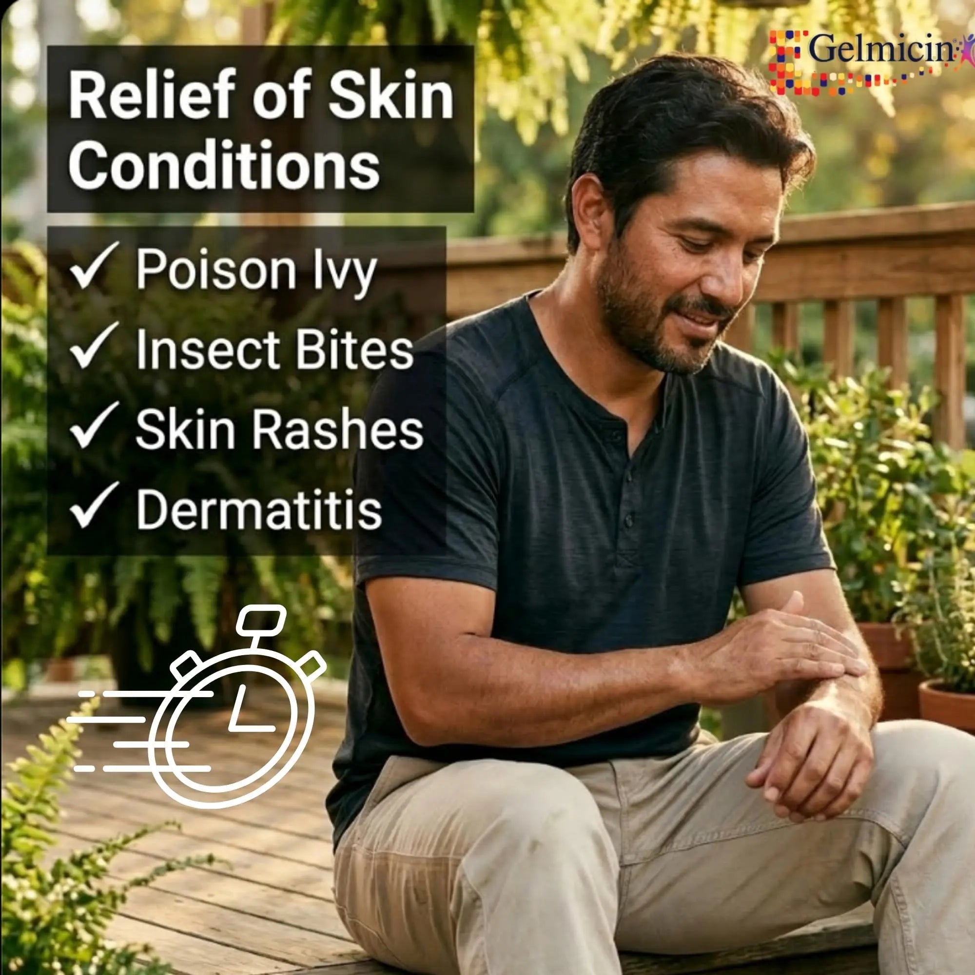 Gelmicin Cream 40g Skin Allergies, Skin Itch, Skin Rashes, Poison Ivy Relief- Contains 1.41 oz - TrustMedUSA