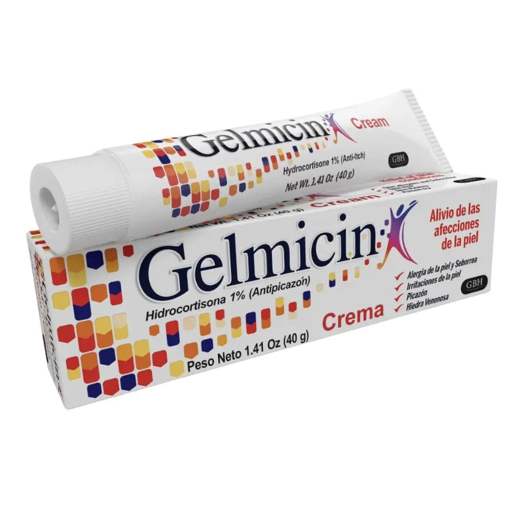 Gelmicin Cream 40g Skin Allergies, Skin Itch, Skin Rashes, Poison Ivy Relief- Contains 1.41 oz - TrustMedUSA