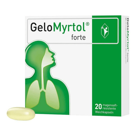 GELOMYRTOL FORTE - 20 caps, 300 mg, gastro-resistant soft capsules - TrustMedUSA