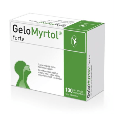 GELOMYRTOL FORTE, 300 mg, gastro-resistant soft capsules, N100 - Maple Wellness Supplements