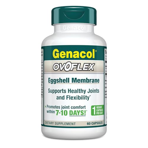 Genacol Ovoflex – Natural Eggshell Membrane Supplement, Support Healthy Joints & Flexibility, Vegetarian Solution for Joint Care, Results in 7 Days, Value Pack, 60 Capsules (60-Day Supply) - TrustMedUSA