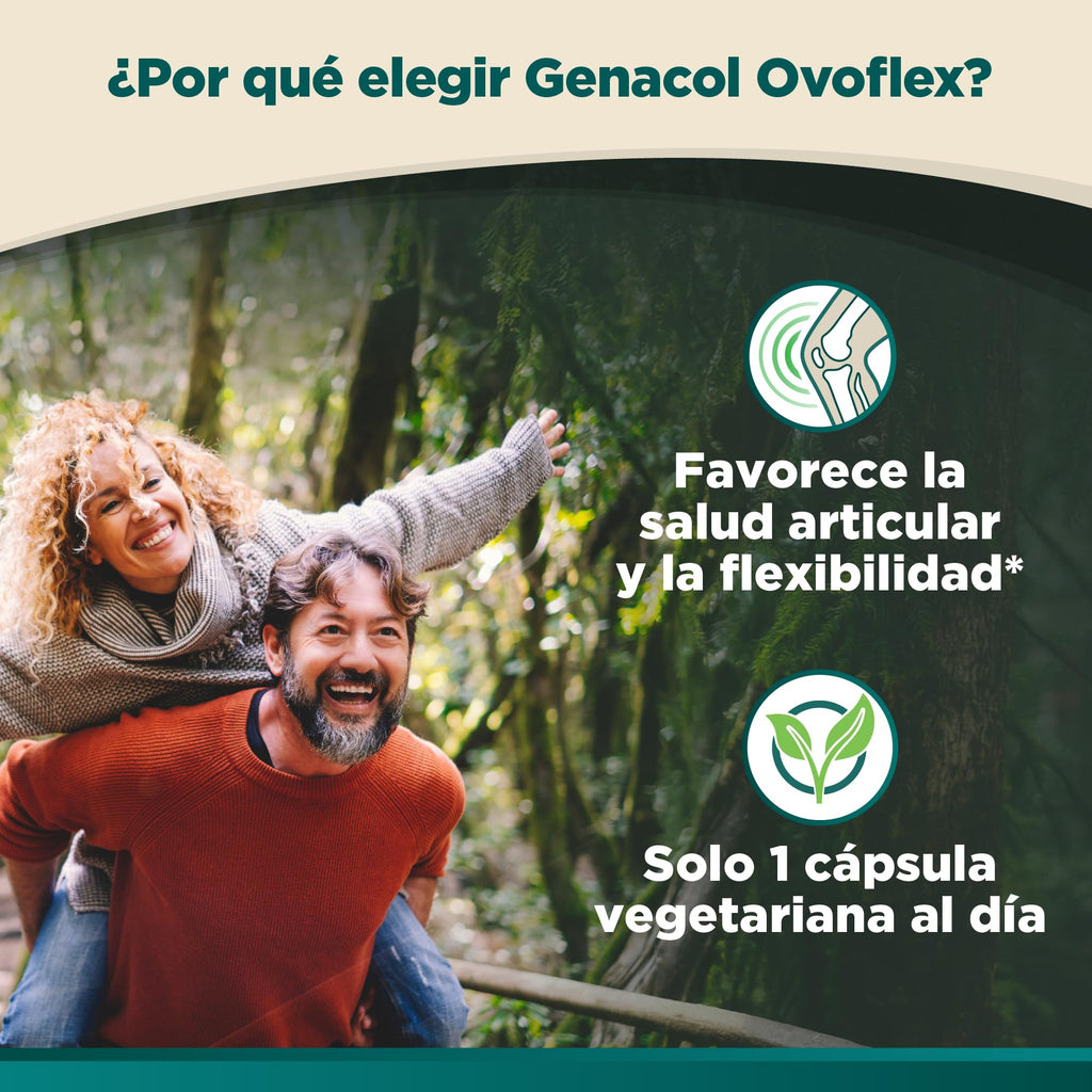 Genacol Ovoflex – Natural Eggshell Membrane Supplement, Support Healthy Joints & Flexibility, Vegetarian Solution for Joint Care, Results in 7 Days, Value Pack, 60 Capsules (60-Day Supply) - TrustMedUSA