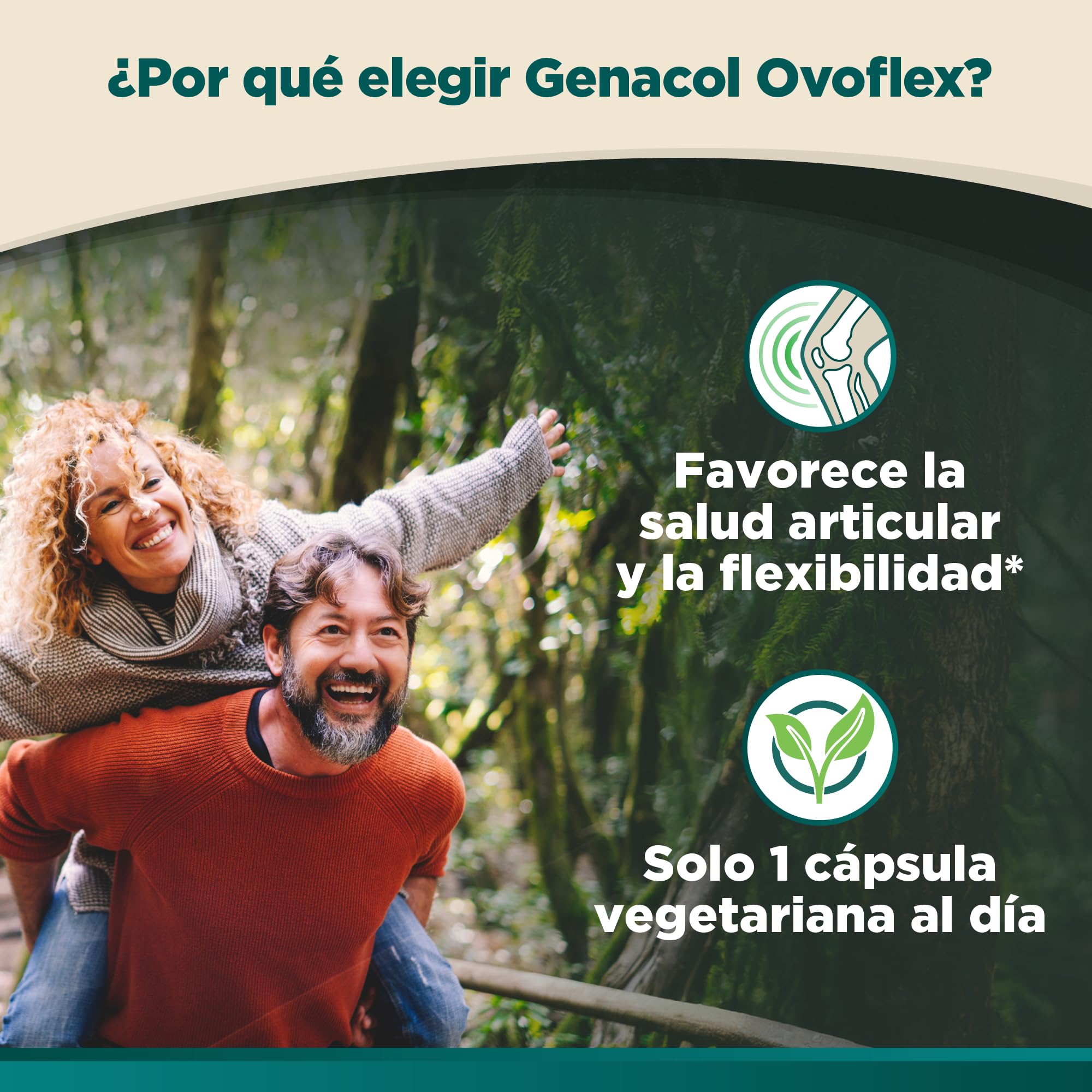 Genacol Ovoflex – Natural Eggshell Membrane Supplement, Support Healthy Joints & Flexibility, Vegetarian Solution for Joint Care, Results in 7 Days, Value Pack, 60 Capsules (60-Day Supply) - TrustMedUSA