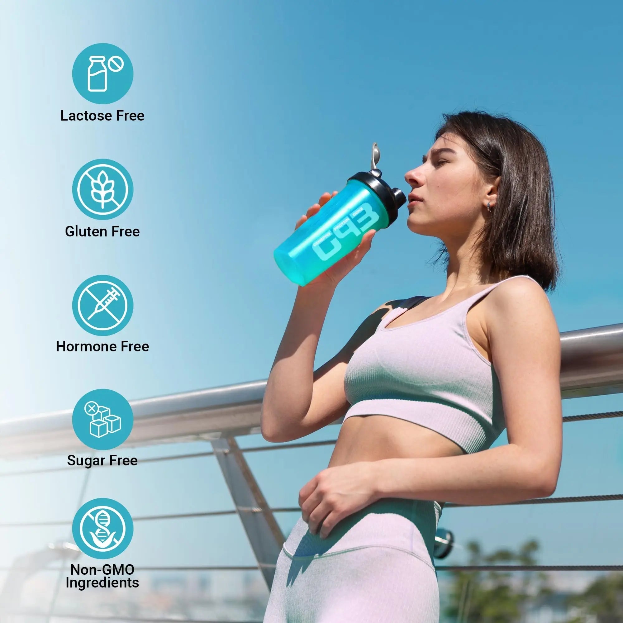 Genepro Unflavored Protein Powder - New Formula - Lactose-Free, Gluten-Free, & Non - TrustMedUSA