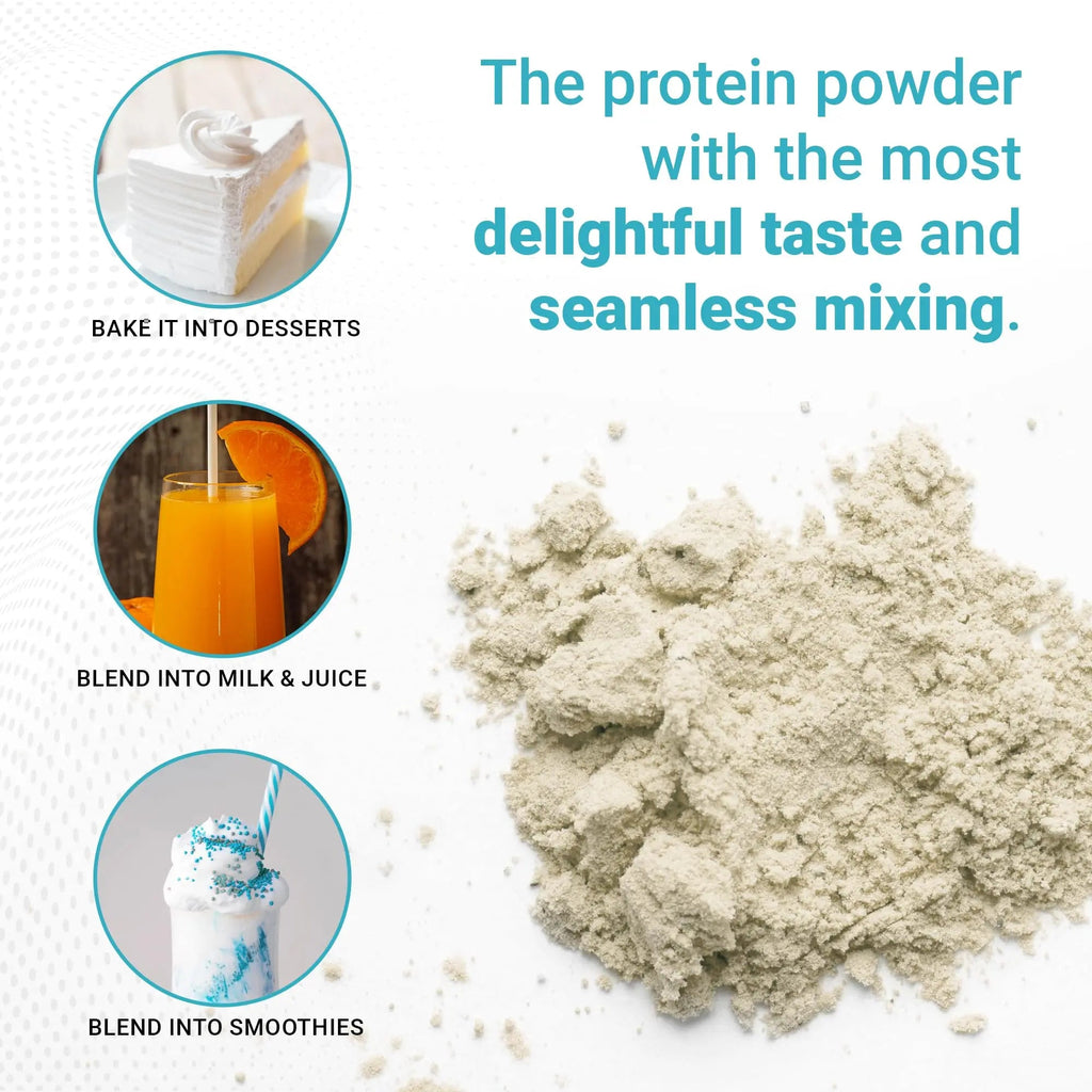 Genepro Unflavored Protein Powder - New Formula - Lactose-Free, Gluten-Free, & Non - TrustMedUSA