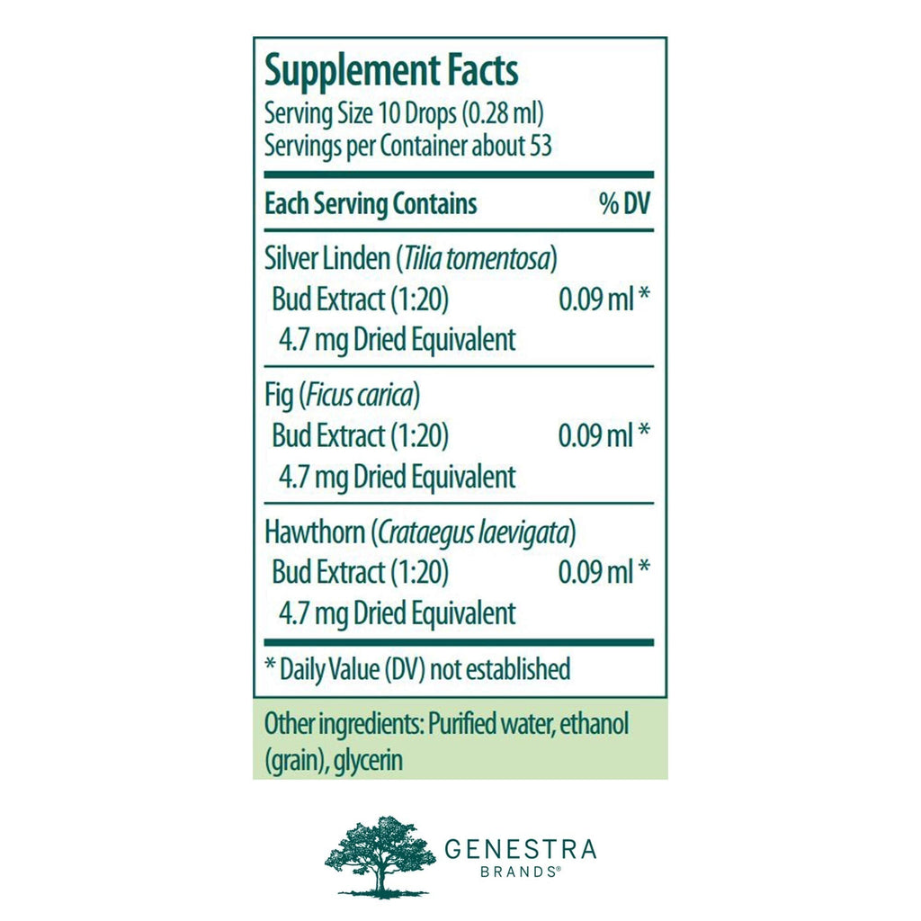 Genestra Brands Calm-gen | Silver Linden, Fig, and Hawthorn Herbal Supplement | 0.5 fl. oz. - TrustMedUSA