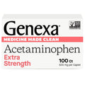 Genexa Clean Acetaminophen 500mg Extra Strength, Dye Free Pain Reliever Fever Reducer, 0% Artificial Additives, Pain Medicine for Adults, Relieves Headache, Backache, Minor Arthritis Pain, 100 Tablets - TrustMedUSA