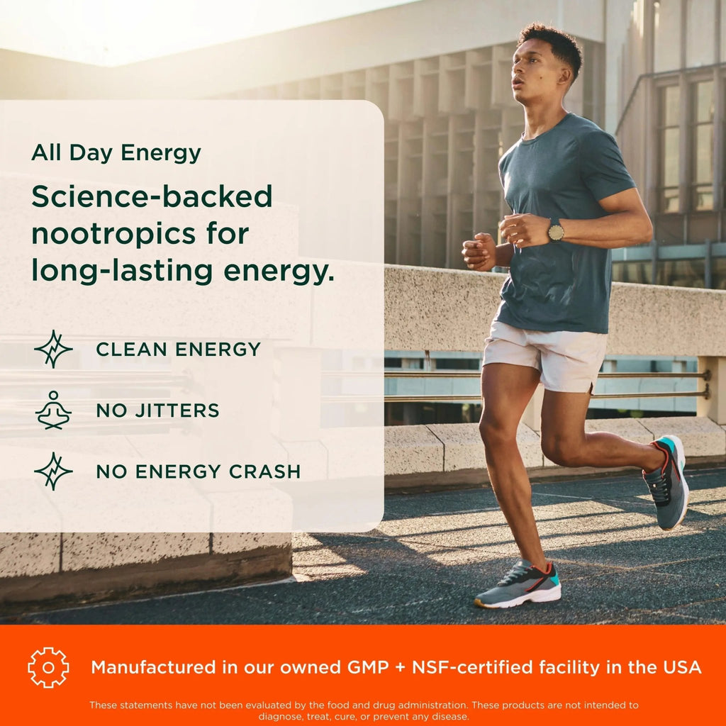 Genius Caffeine - Sustained-Release Microencapsulated Caffeine Pills for Smooth, Long-Lasting Energy & Focus - No Jitters or Crash - 100mg per Capsule - 100 Servings - Natural Performance Booster - TrustMedUSA