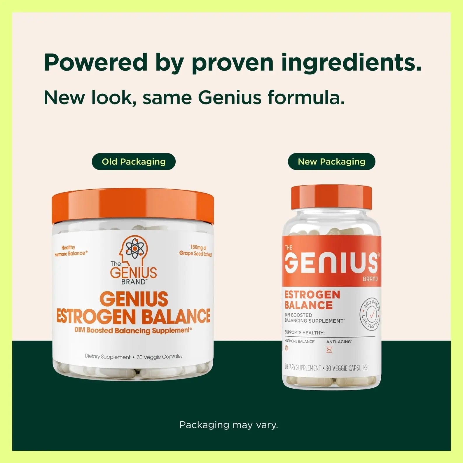 Genius Estrogen Balance, Dim Supplement - Blocker for Men & Women - Hormones, Hormonal Acne & Menopause - Aromatase Inhibitor with Grape Seed Extract & BioPerine - 30 Capsules - TrustMedUSA