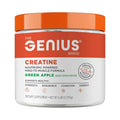 Genius Micronized Creatine Monohydrate Powder, Post Workout Supplement, Green Apple - 100% Naturally Flavored & Sweetened - Supports Muscle Building, Cellular Energy & Cognitive Function – 195g - TrustMedUSA