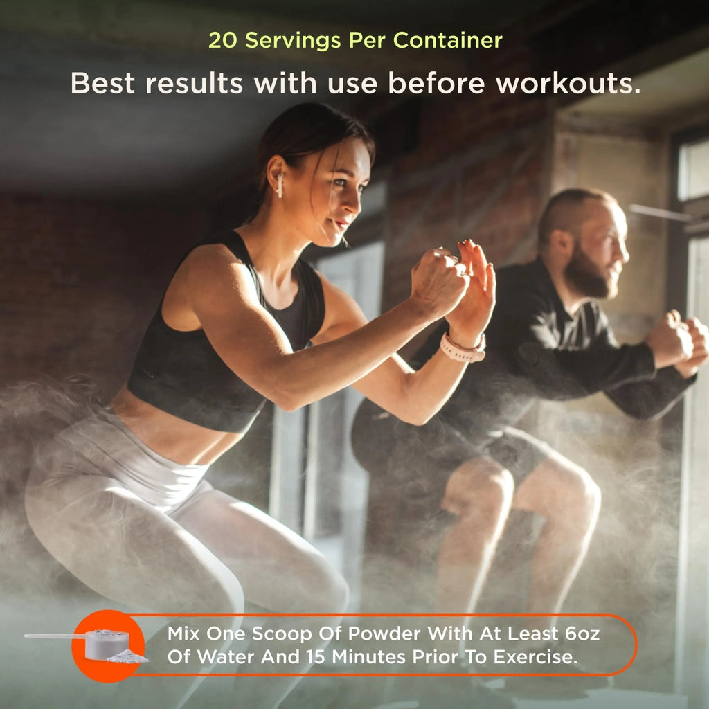 Genius Pre Caffeine-Free Pre Workout Boosted Energy, Focus, Performance Nootropic Formula AlphaSize, Citrulline Malate, CarnoSyn Beta Alanine Endurance, Stamina, Recovery, 20 Servings - Grape Limeade - TrustMedUSA