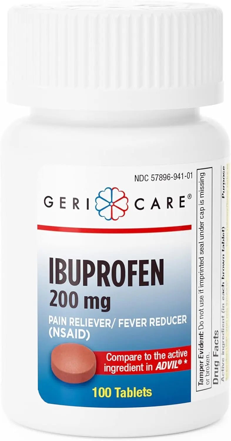 Geri Care IBUPROFEN Pain Relief Tablets (100 Count) - TrustMedUSA