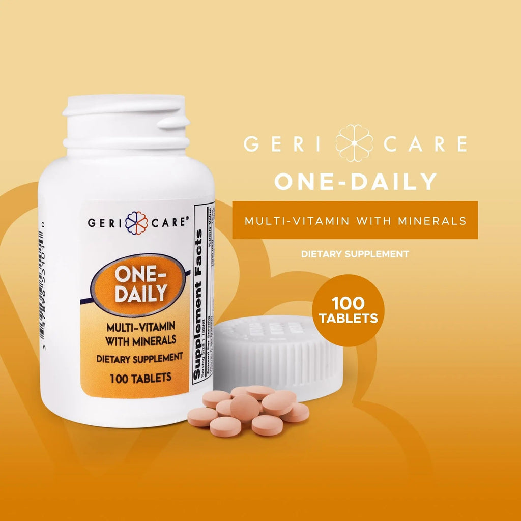 GeriCare One-Daily Multi-Vitamin & One-Daily Multi-Vitamin + Minerals Bundle – Complete Daily Nutritional Support with Essential Minerals for Energy - TrustMedUSA