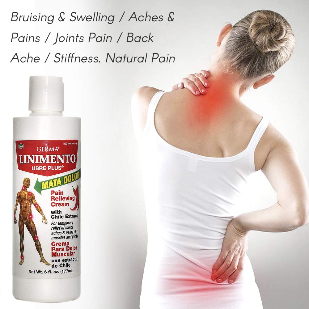 Germa Liniment Udder Plus. Natural Topical Analgesic Ointment. Relief for Pain and Aches in Joints and Back. With Chile Extract. 6 oz - TrustMedUSA