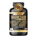 gflow vitamins Magnesium Complex Supplement - 10 Active Forms, Glycinate, Citrate, Malate, Oxide, Taurate, Aspartate, Gluconate, Ascorbate, Lactate, Carbonate, Plus More with Vitamin C B1 B2 B6 B12 - TrustMedUSA