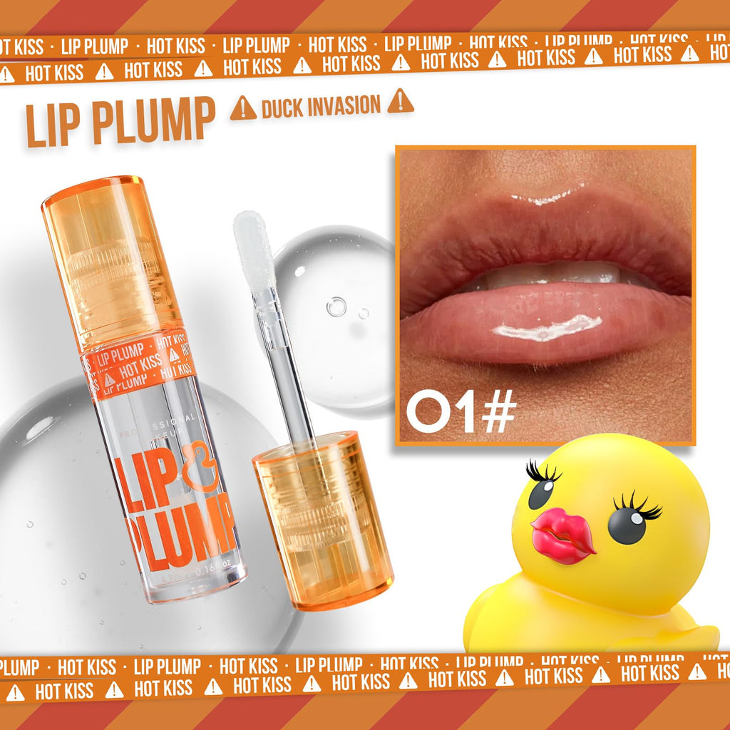 GHFCZOO 3 Colors Duck Lip Plumper Gloss, Hydrating Glitter Shine Primer Lip Tint, Non-Sticky Korean Plumping Lip Oil, Moisturizing Tinted Lip Balm for Sexy, Glossy Lips (Set A, 3pcs/set) - TrustMedUSA