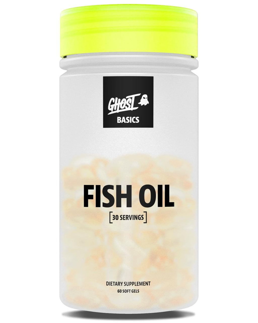 GHOST Basics Fish Oil Supplement, 3000MG Daily Omega 3 Fatty Acids with DHA & EPA for Brain, Heart Health & Immunity Support - Gluten-Free & Soy-Free - 60 Enteric Coated Softgels - TrustMedUSA